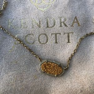 Kendra Scott- Gold Druzy Necklace